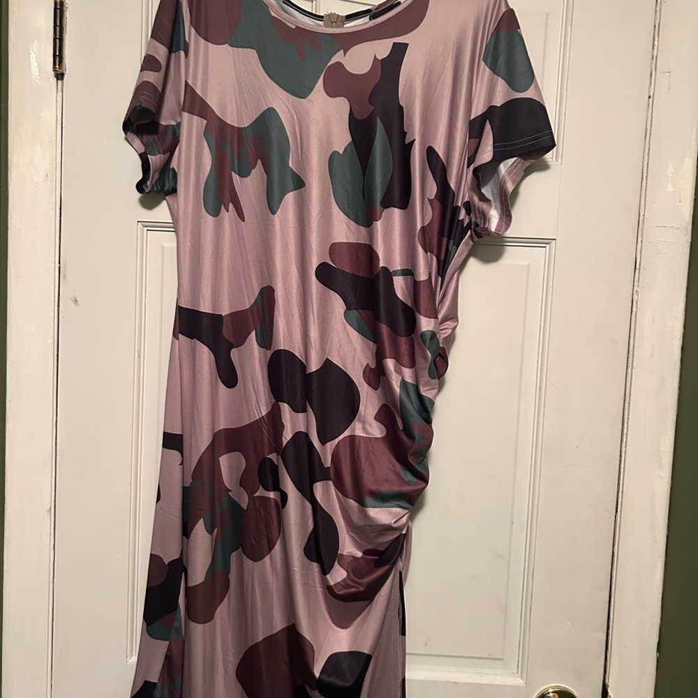 Camouflage Print Women's Dress